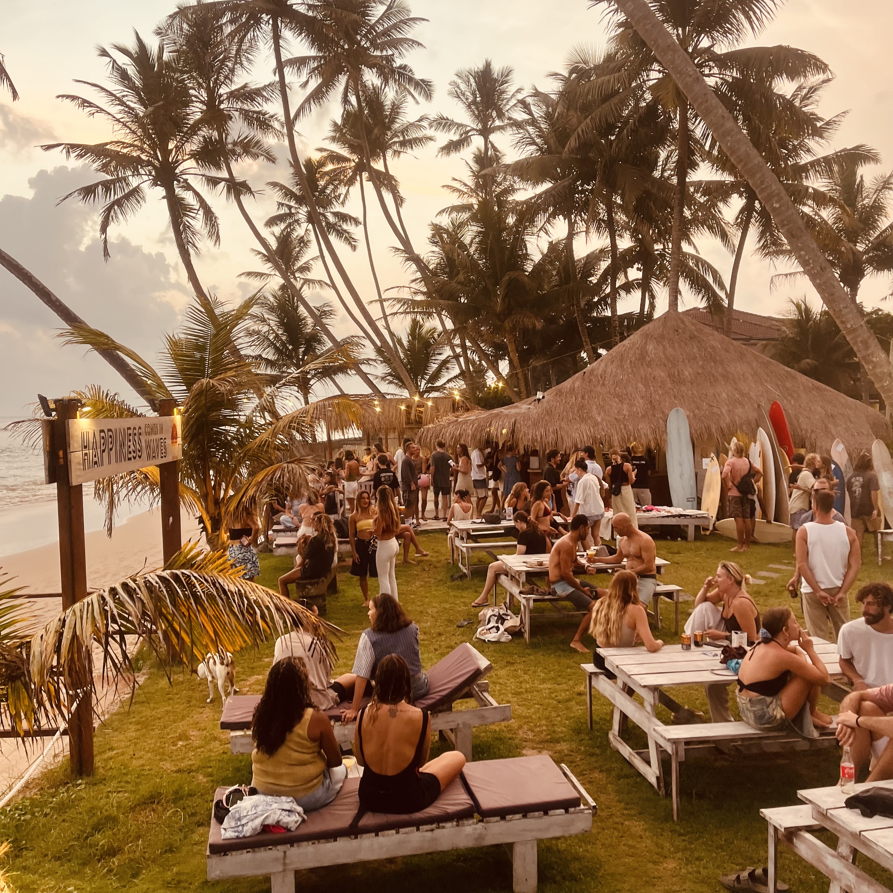 Beach sunset party at Kabalana