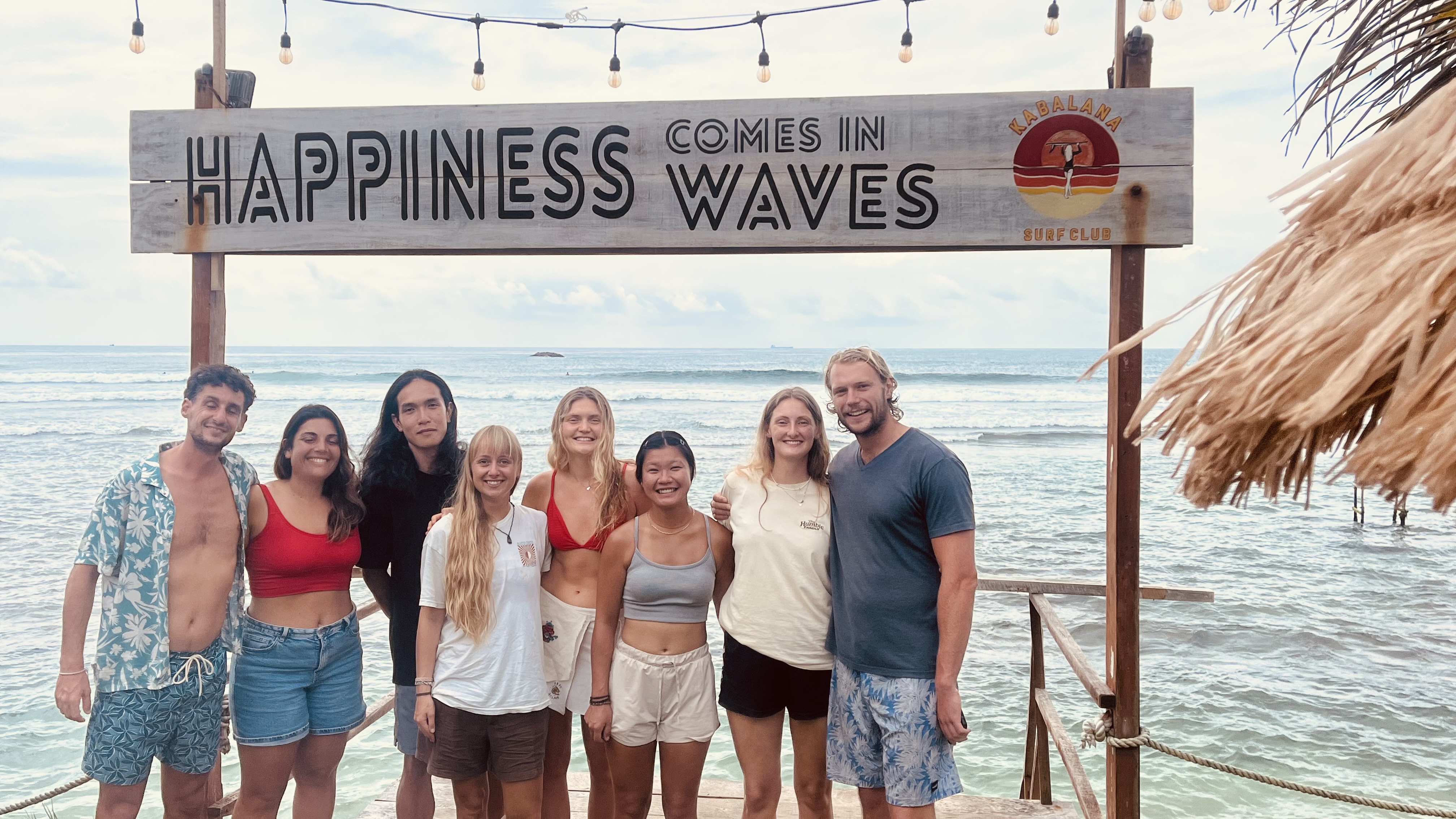 Guests at Kabalana Surf Hostel